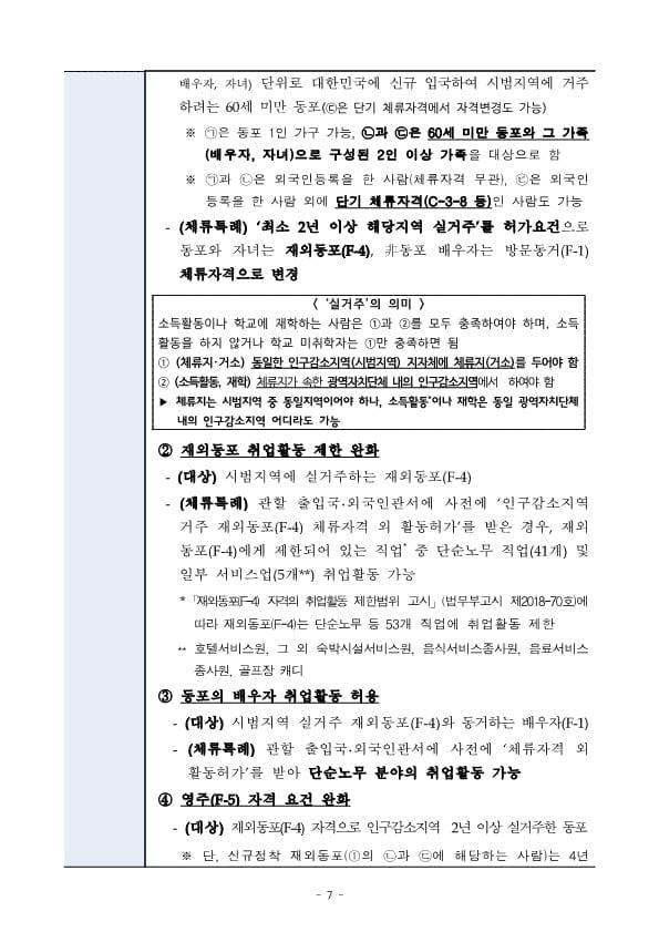 GO-KOREA Khu vực giảm dân được chuyển đổi visa cư trú F-2-R & Vài điều cần biết 📎 7 Hình ảnh từ GO-KOREA: 7