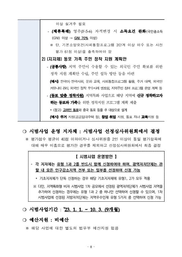 GO-KOREA Khu vực giảm dân được chuyển đổi visa cư trú F-2-R & Vài điều cần biết 📎 8 Hình ảnh từ GO-KOREA: 8