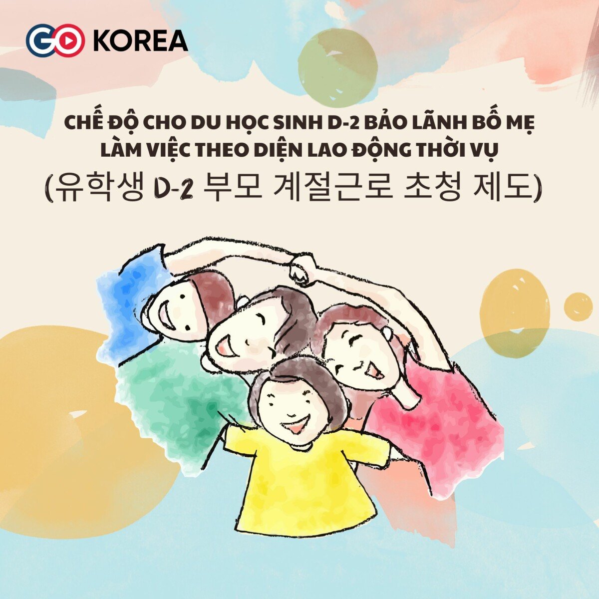 GO-KOREA 📣 Thông Báo Mới: Chế độ cho du học sinh D-2 bảo lãnh bố mẹ làm việc theo diện lao động thời vụ (유학생 D-2 부모 계절근로 초청 제도) 1 Hình ảnh từ GO-KOREA: Che do cho du hoc sinh D 2 bao lanh bo me lam viec theo dien lao dong thoi vu