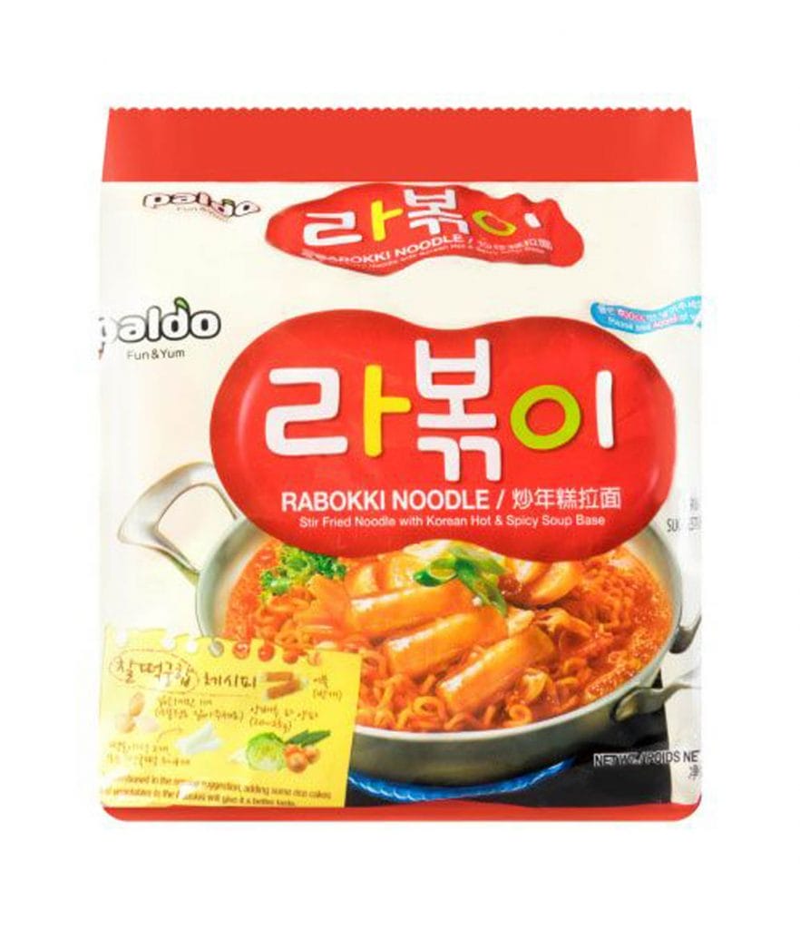 GO-KOREA 10 loại mì ăn liền nổi tiếng nhất Hàn Quốc 7 Hình ảnh từ GO-KOREA: Paldo Rabokki Noodle 4x145g