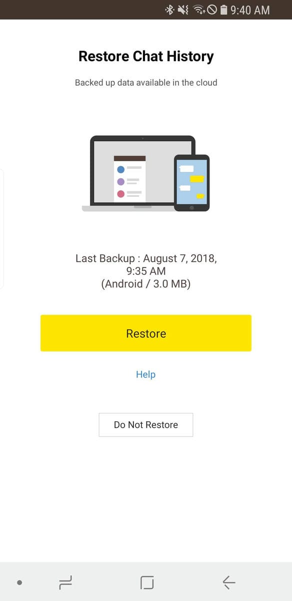 GO-KOREA 10 bước chuyển Kakaotalk qua điện thoại mới 9 Hình ảnh từ GO-KOREA: Screenshot 20180807 094054 KakaoTalk
